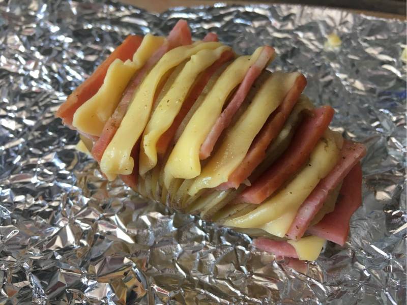 Cheese Bacon How to make baked potatoes: 9