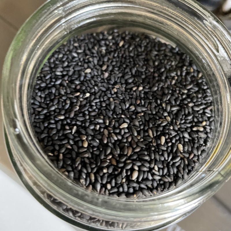 Black Sesame Steps to make black rice paste: 2